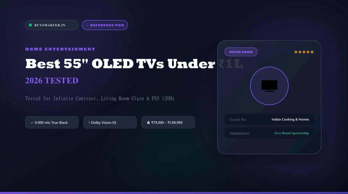 Best 55-Inch OLED TVs Under ₹1,00,000 in India 2026: Tested for Movies, Sports & Gaming